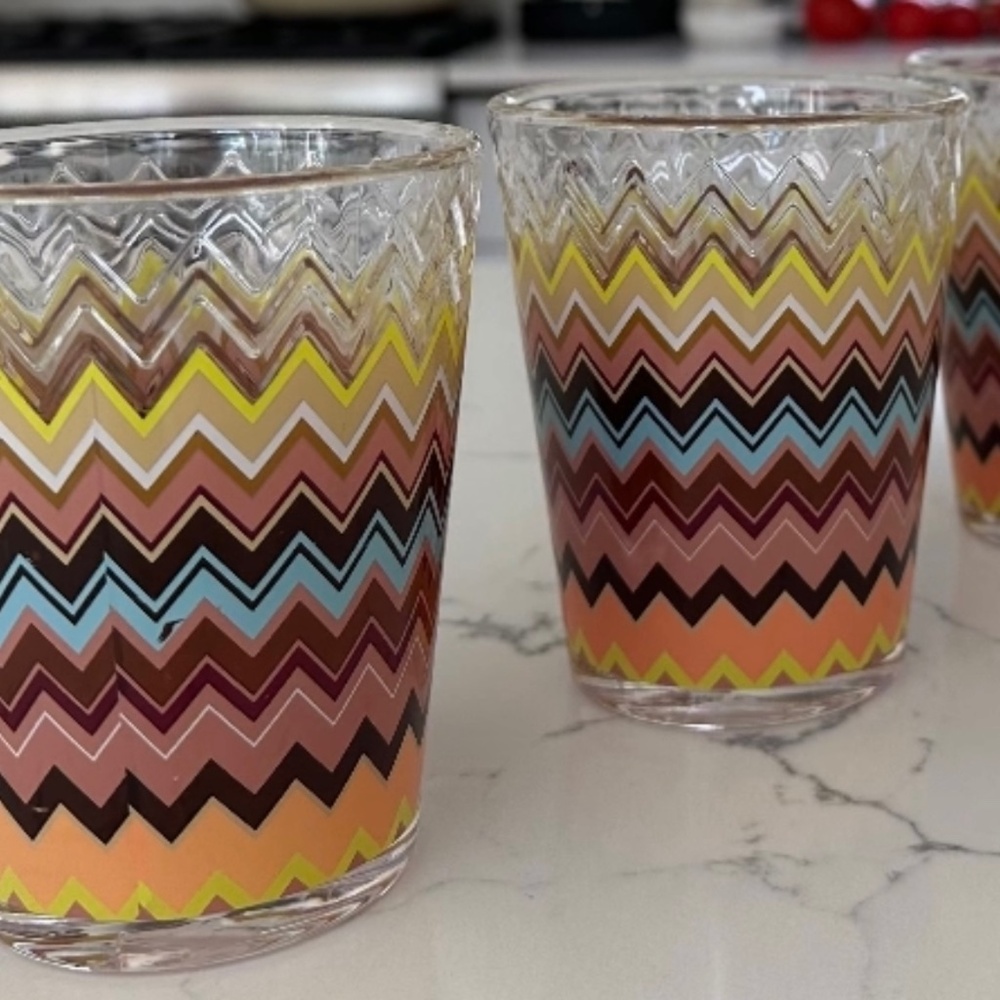 NIB MISSONI for TARGET Chevron Zig Zag Tumblers 20th Anniversary Set - Picture 2 of 15